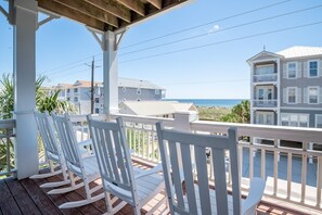 Ocean View Porches on Two Levels