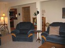 Nice recliner for watching TV plus a pull out couch if needed for groups over 13