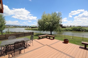 enjoy a BBQ on new deck  w/ hot tub and  and fenced yard