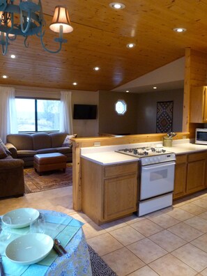 Dining Table and Kitchen. 