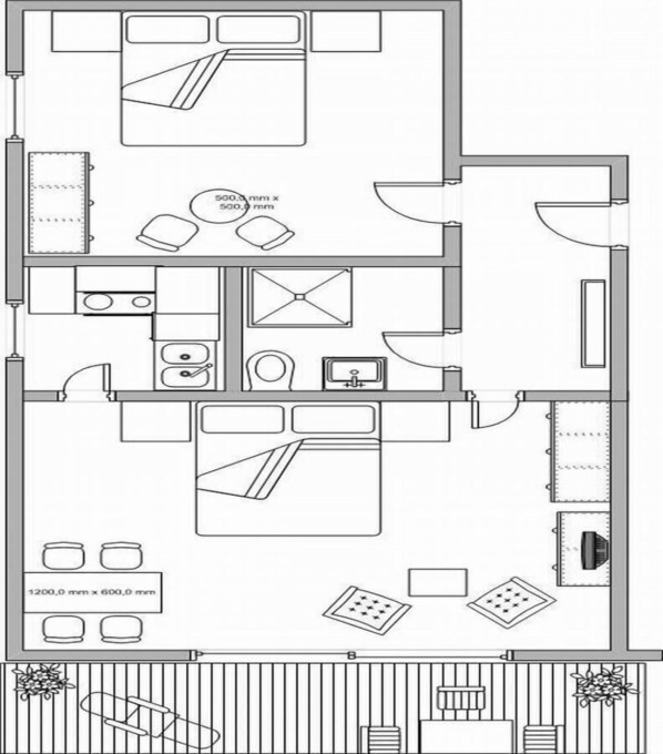 FeWo Nr. 6-FWO 6 Grundriss