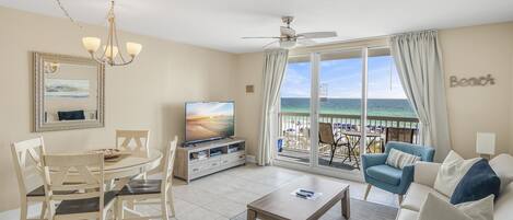 Living room and balcony