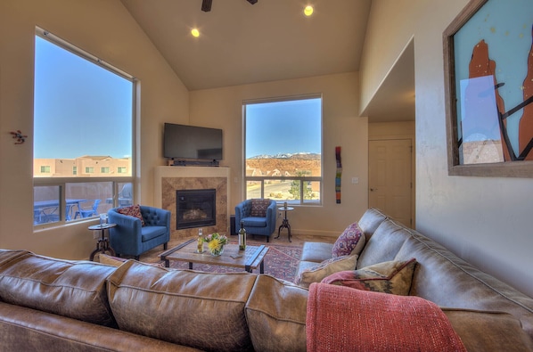 Living room with plenty of comfortable seating