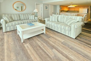Living Room with Gorgeous Hardwood Floors