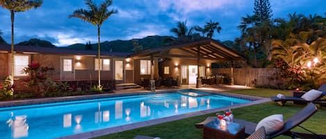 Cottages from across the pool