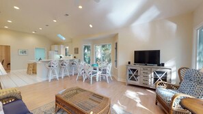 Living Room with Flat Screen TV