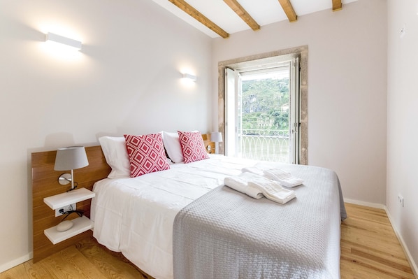 Bedroom with river view