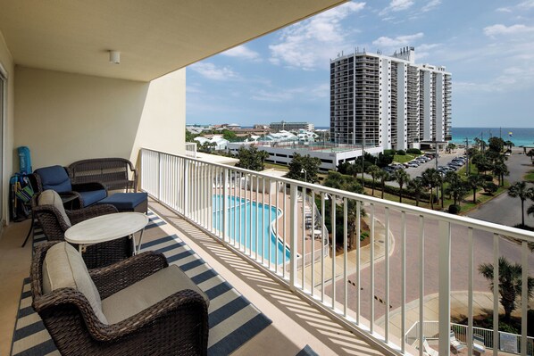 Large private balcony