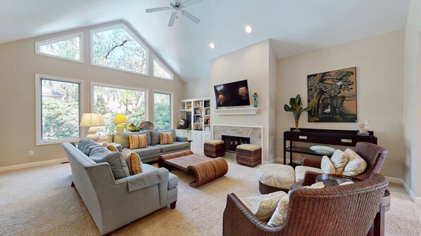 Living Room with HDTV