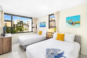 Relax in your bedroom with two full-size beds!