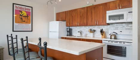 Well-stocked newly remodeled kitchen with everything you need!!
