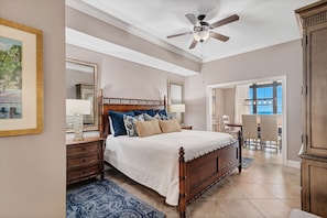 Luxurious Master Suite has a King Size Bed and Private Master Bath