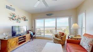 Living Room with Views of the Atlantic Ocean