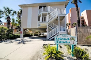 Front of Building From The Road - Front View Of Island Sands Building. This Condo Is Located on The First Floor Of The Front Building. Just One Flight of Stairs- No Elevator.