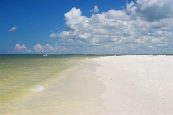 Resort beaches and the white sand Tigertail Beach are just 500ft from the condo