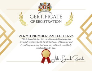 STR Registration Permit Number