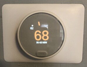 Climate is easily controlled with NEST.  