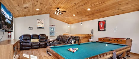 Pool table and foosball in game room!