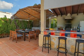 Outdoor dining area