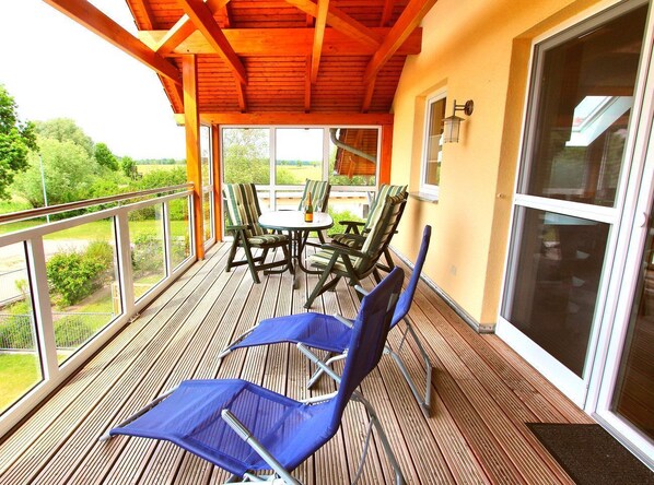 Balkon des Hauses