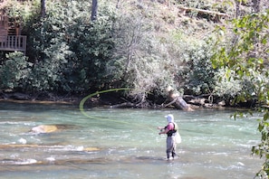 Great fishing right out the back door