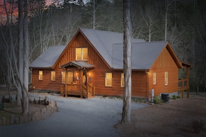our cabin is 50 ft. from the Toccoa River