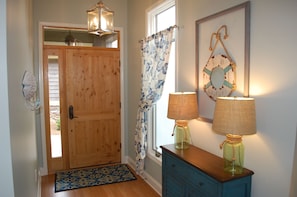 Inviting entry welcomes you to your Lake Keowee retreat