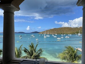 Balcony view of Cruz Bay