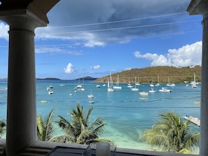 Balcony view of Cruz Bay
