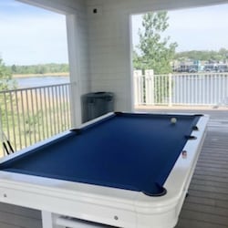 Pooltable second floor Resort Clubhouse