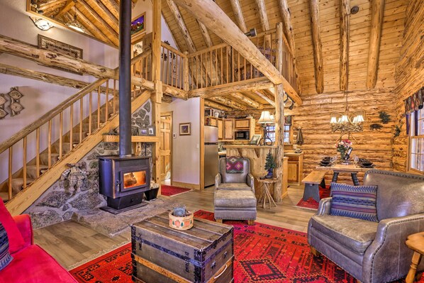 Breckenridge Vacation Rental Cabin | 3BR | 2BA | 1,300 Sq Ft | Stairs to Access