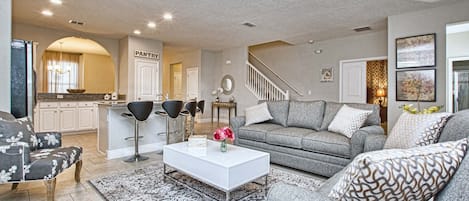 Family room with Kitchen 