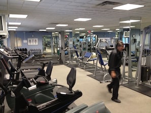 Full gym in building