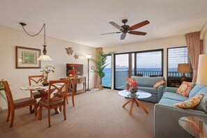 Living room with dining area