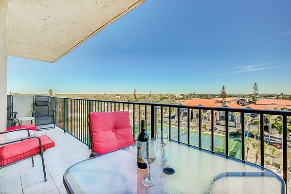 Sip on a glass of wine and soak up the views!