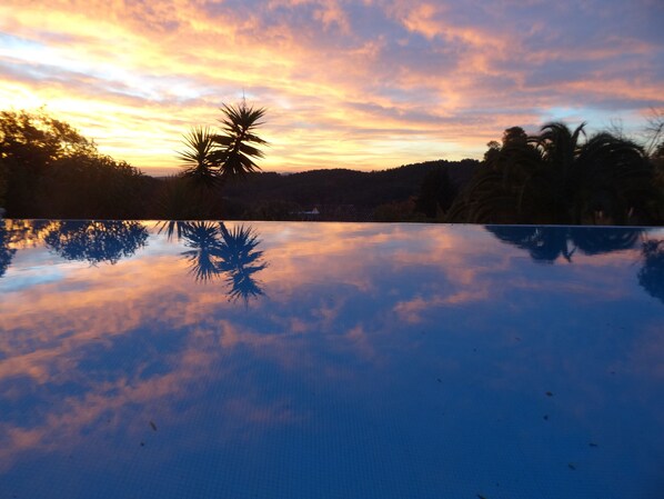 Sunrise from the pool
