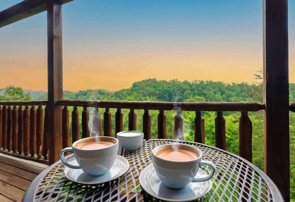 Ready to Drink Your Morning Coffee with this View