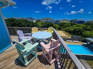 Deck with Pool Views 