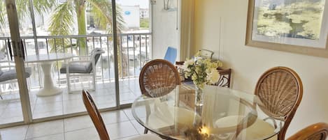 Dining Area with the Screened in Lanai Area