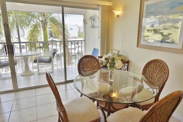 Dining Area with the Screened in Lanai Area