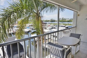 Screened in Lanai overlooking Aqua Marina