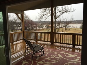 Upper deck off of master bedroom.