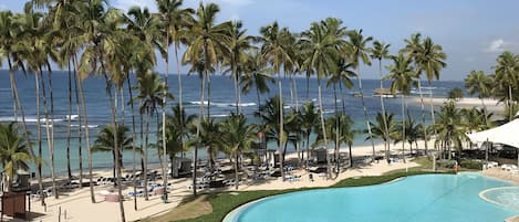 Stunning view from the balcony of the Caribbean Sea