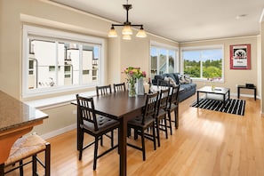 There is plenty of natural light throughout the main living floor.