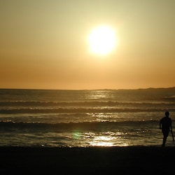 another beautiful sunset on beach