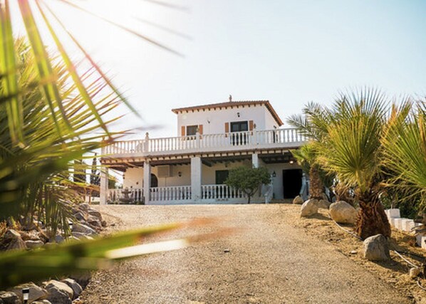 View of villa from the drive