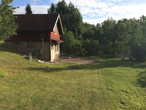 Garden area in front of the house
