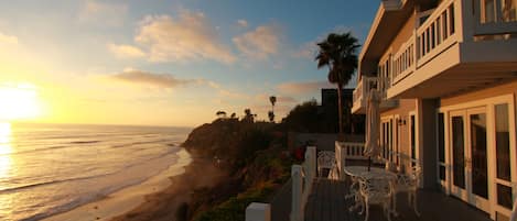 Beach View At Sunset