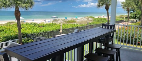 End Unit Balcony With Endless Beach Views! - End Unit Balcony With Endless Views! Plenty of Seating, and Overlooking The Beautiful Beach and Emerald Colored Waters Of Indian Rocks Beach!