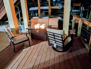 Fire pit and seating